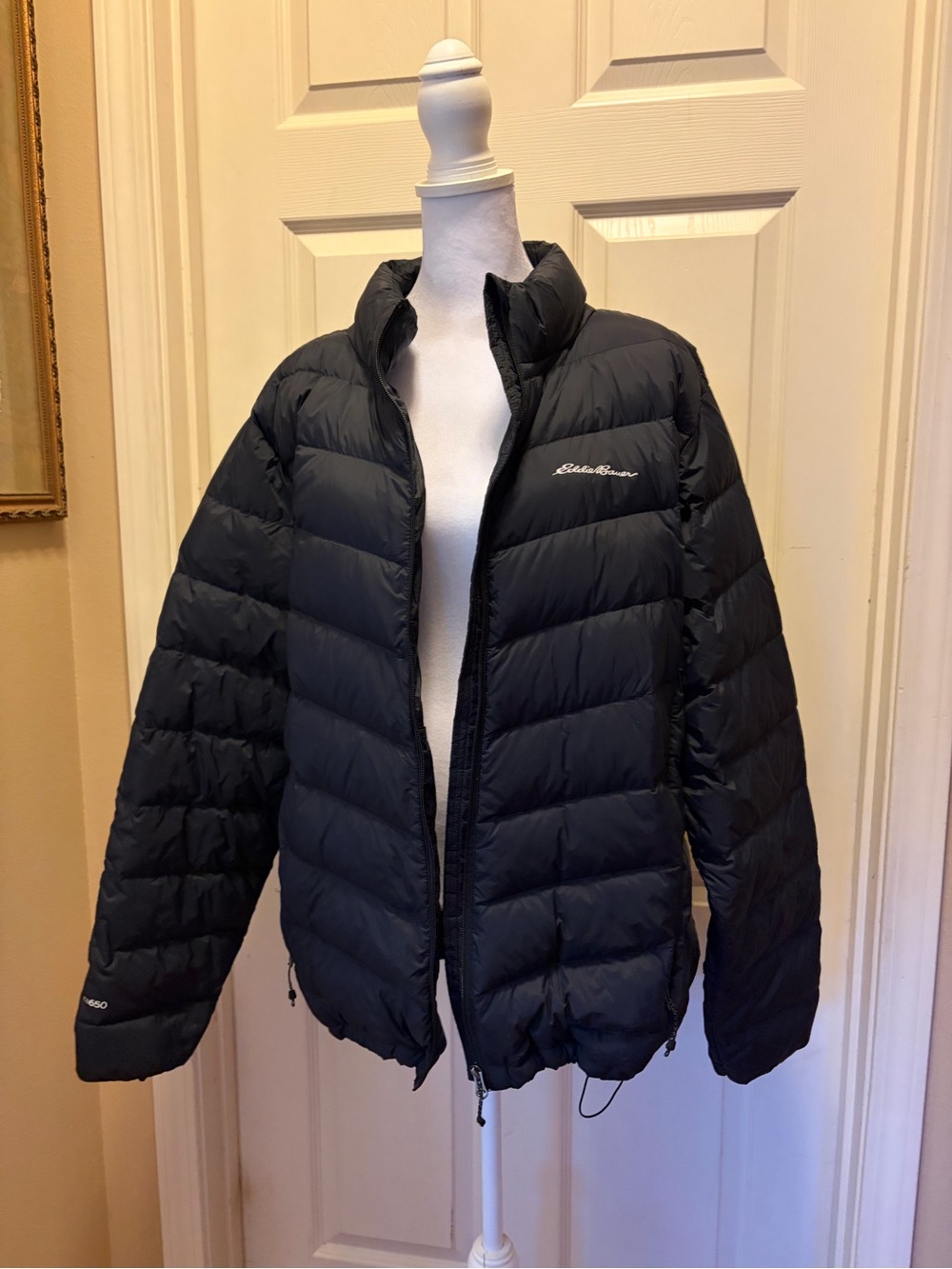 Eddie Bauer women Black Quilted Packable Puffer Jacket